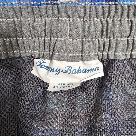 Tommy Bahama Island Cargo Cayman Lanai Plaid Swim Shorts Sz 3XLB Trunks - Picture 7 of 10